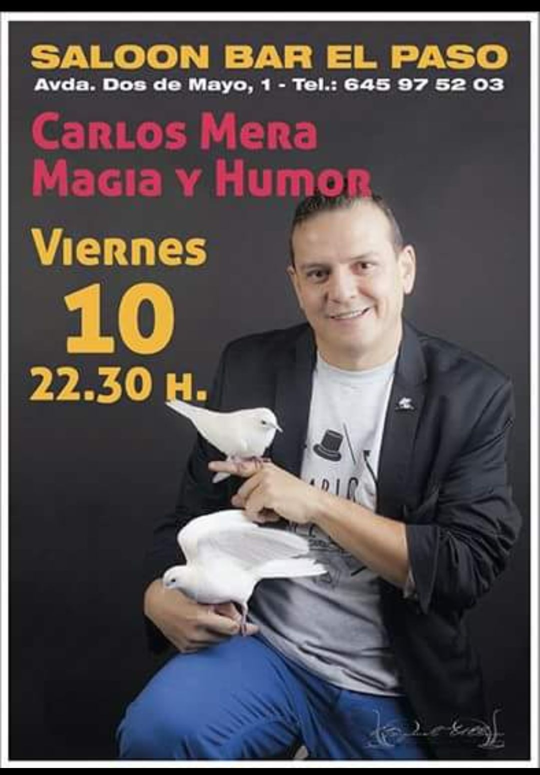 Gan mago Carlos Mera, en el Paso Leganés