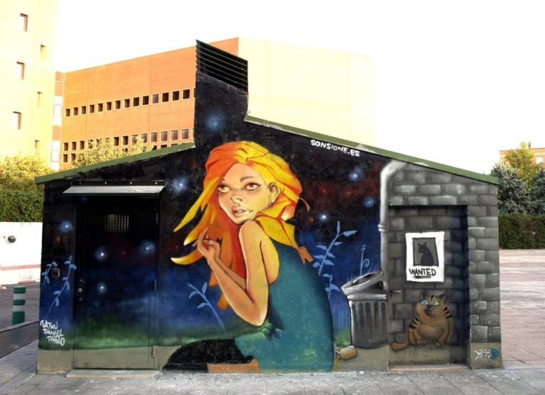 murales de Sonsione en Leganés