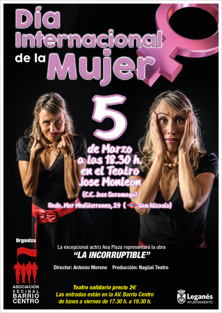 Ana Plaza en el teatro Jose Monleón