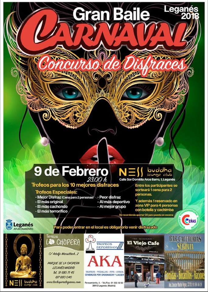 Gran baile de Carnaval en NESS Buddha Lounge Club