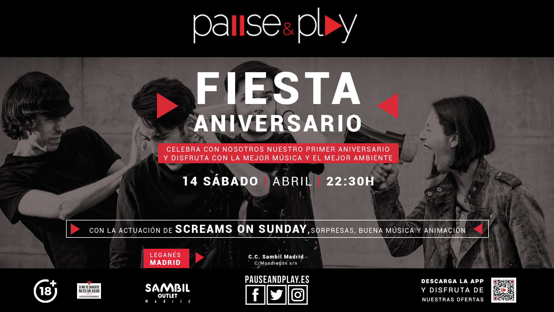 Screams on Sunday Pause&Play Sambil