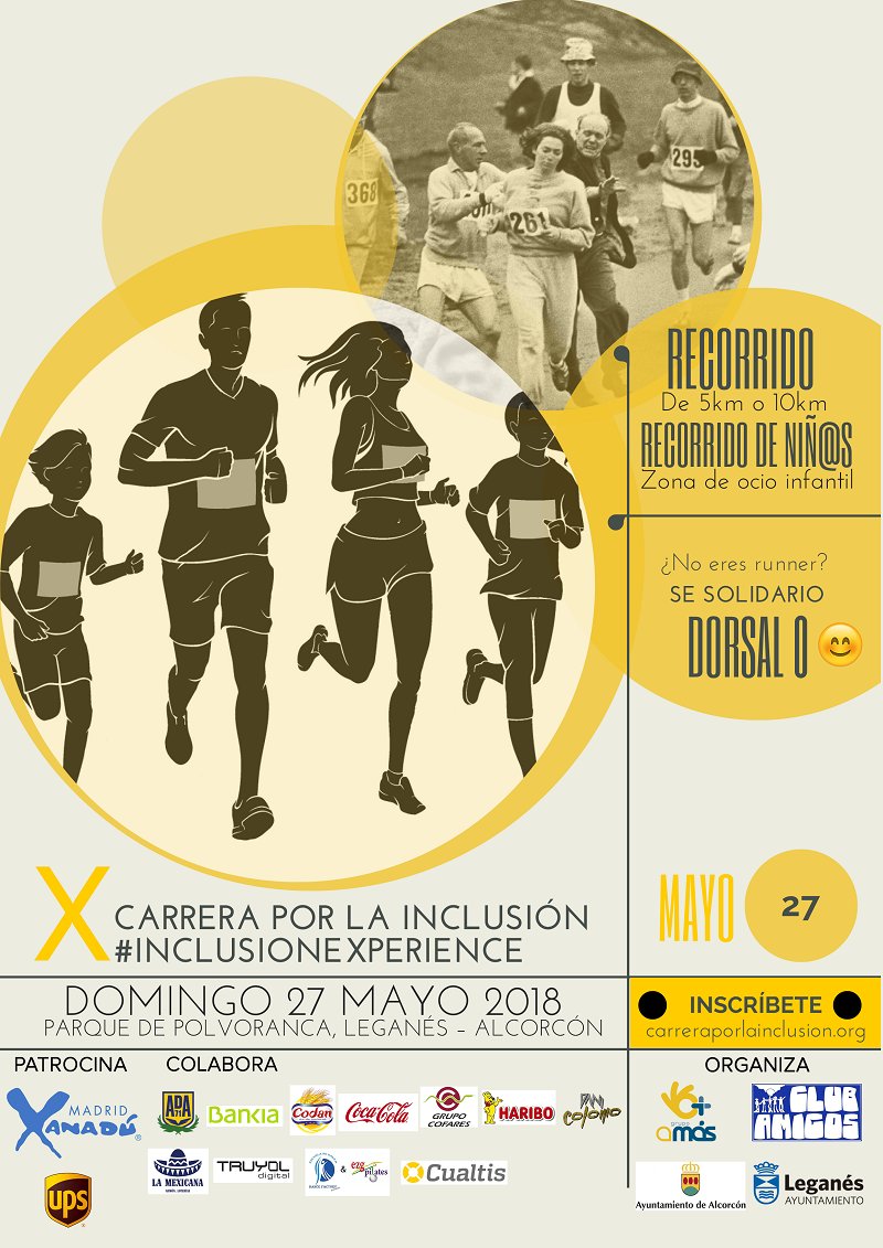 X Carrera por la Inclusión, adulto e infantil, Parque de Polvoranca
