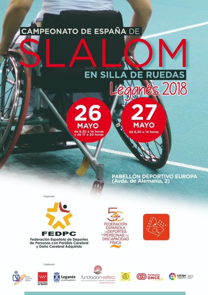 Campeonato de España de Slalom en silla de Ruedas en el Pabellón Europa