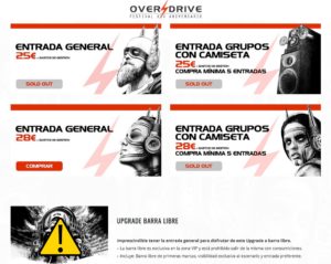 Entradas Overdrive