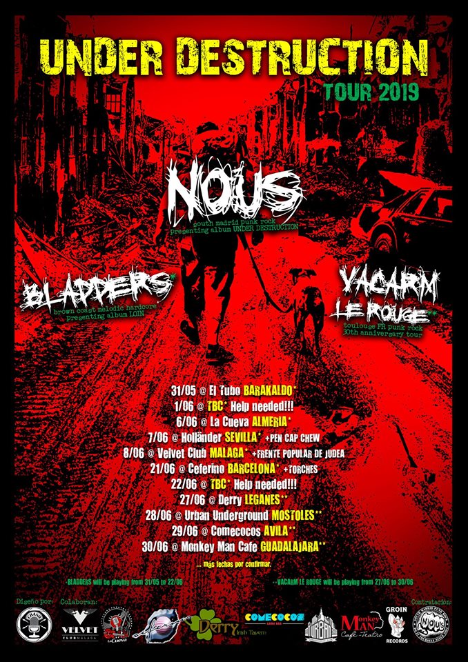 NOUS y VACARM LE ROUGE en el Derry