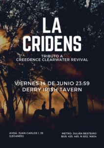 La Cridens en el Derry Irish tributo a Creedence Clearwater Revival