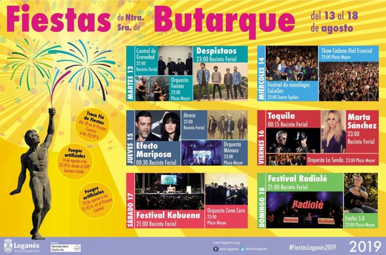 Programa de las fiestas de Leganés 2019