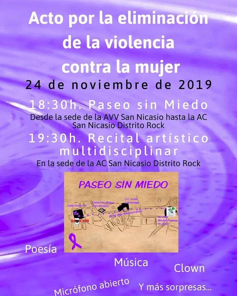 Acto por la eliminación de la violencia contra la mujer