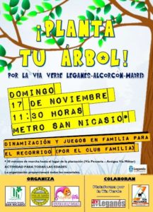 Plantación para reivindicar la Vía Verde
