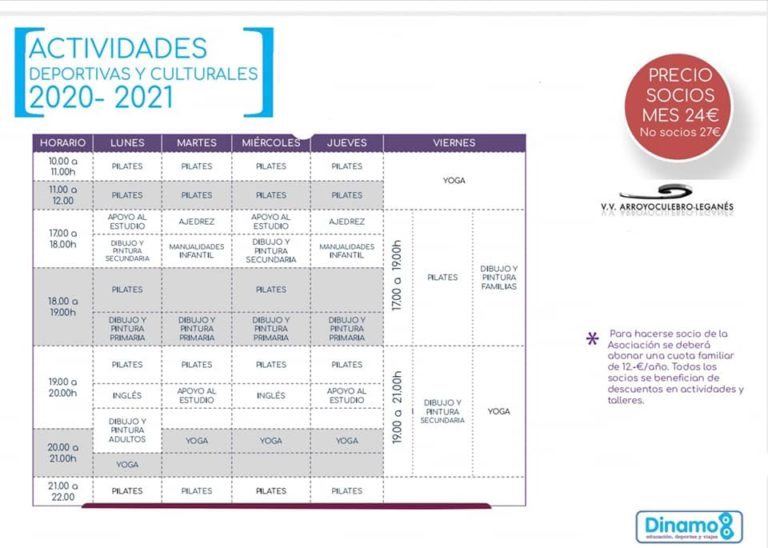 Actividades Deportivas y Culturales en Arroyo Culebro
