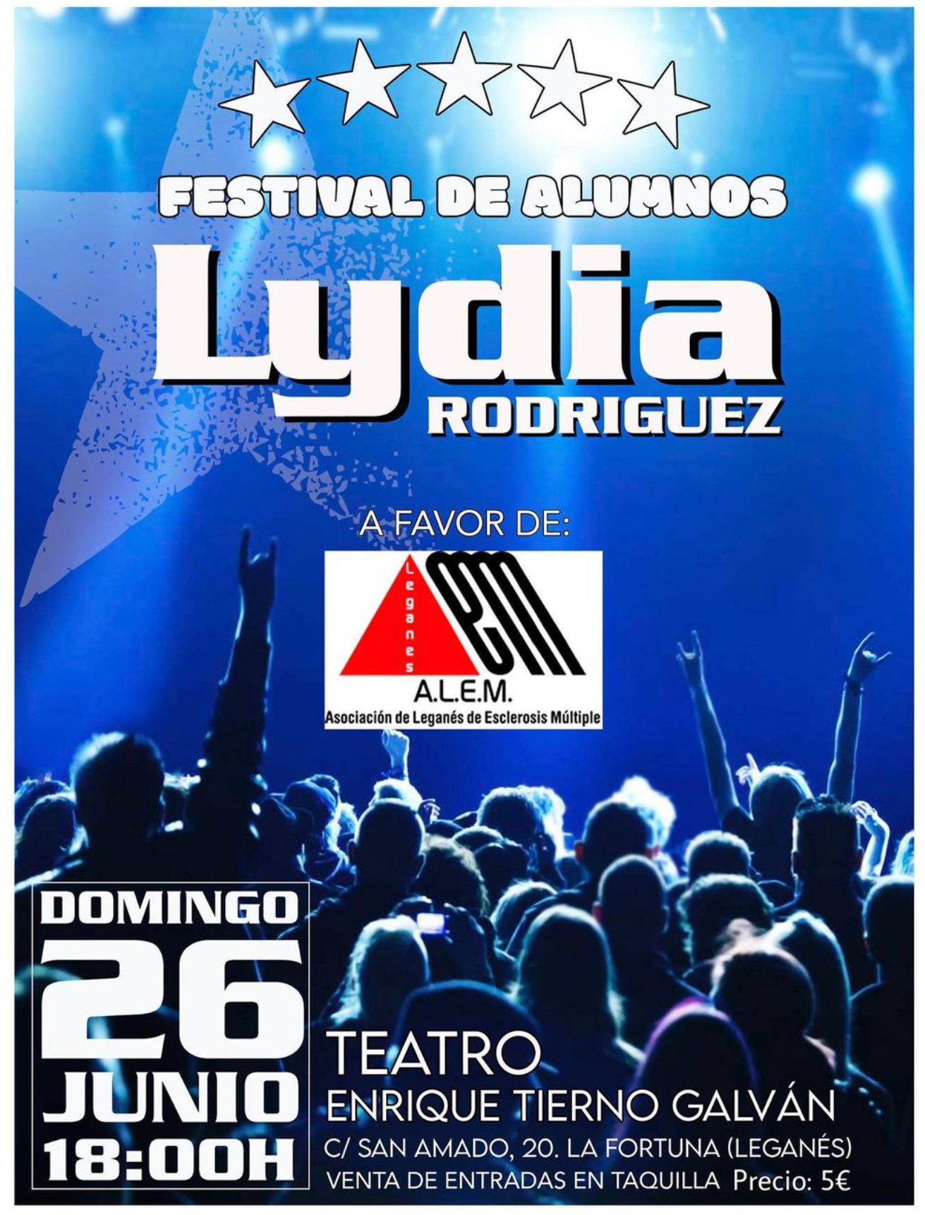 FESTIVAL DE ALUMNOS DE LYDIA RODRÍGUEZ a favor de LA ESCLEROSIS MÚLTIPLE