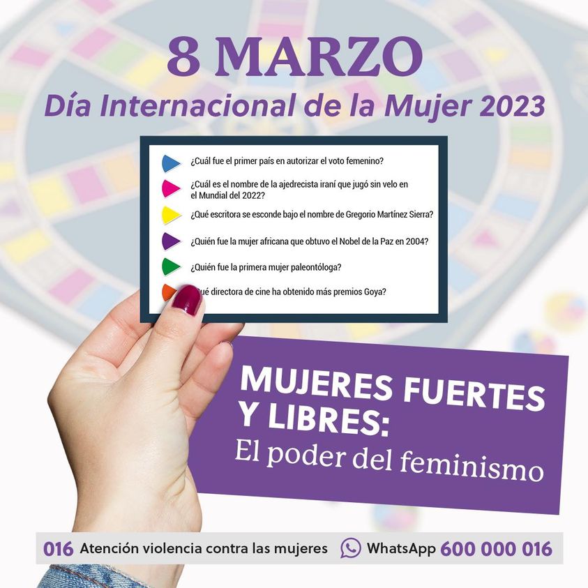 PROGRAMACIÓN COMPLETA DEL 8 DE MARZO, Día Internacional de la Mujer