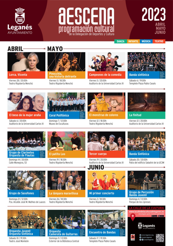 Llega la nueva programación cultural "A Escena" del Ayuntamiento de Leganés
