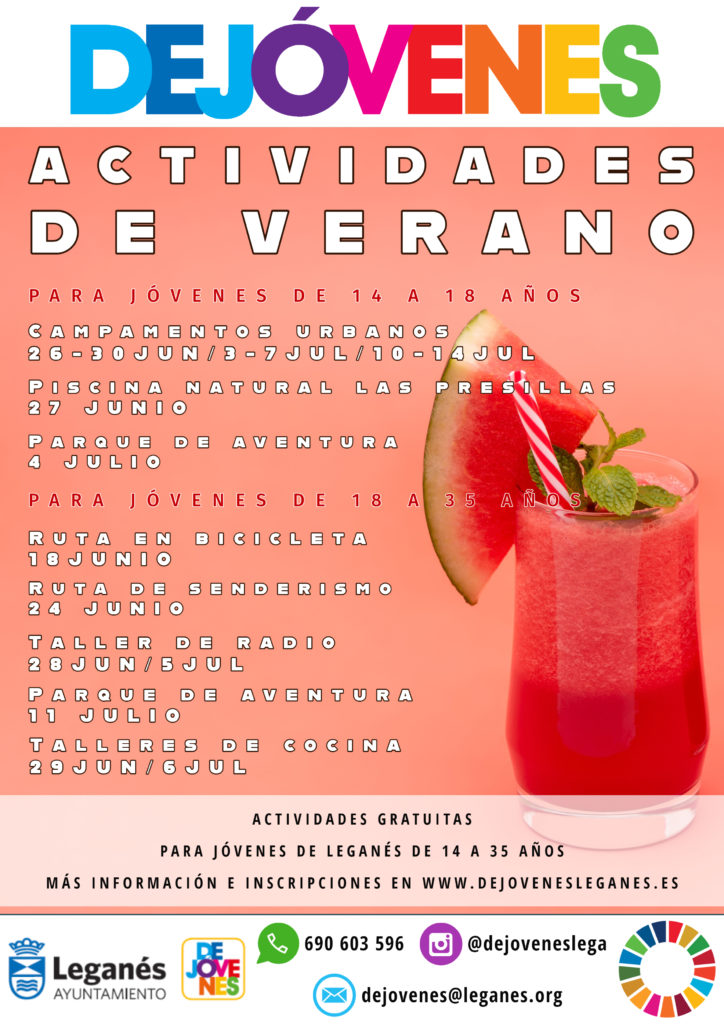 Actividades de verano para jóvenes desde los 14 años